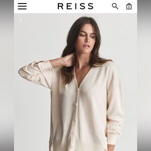 REISS Adison Cashmere blend Cardigan